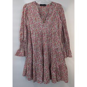 Pomander Place Medium‎ Tiered Mini Dress Ditsy Floral Kenzo Tuckernuck Cotton